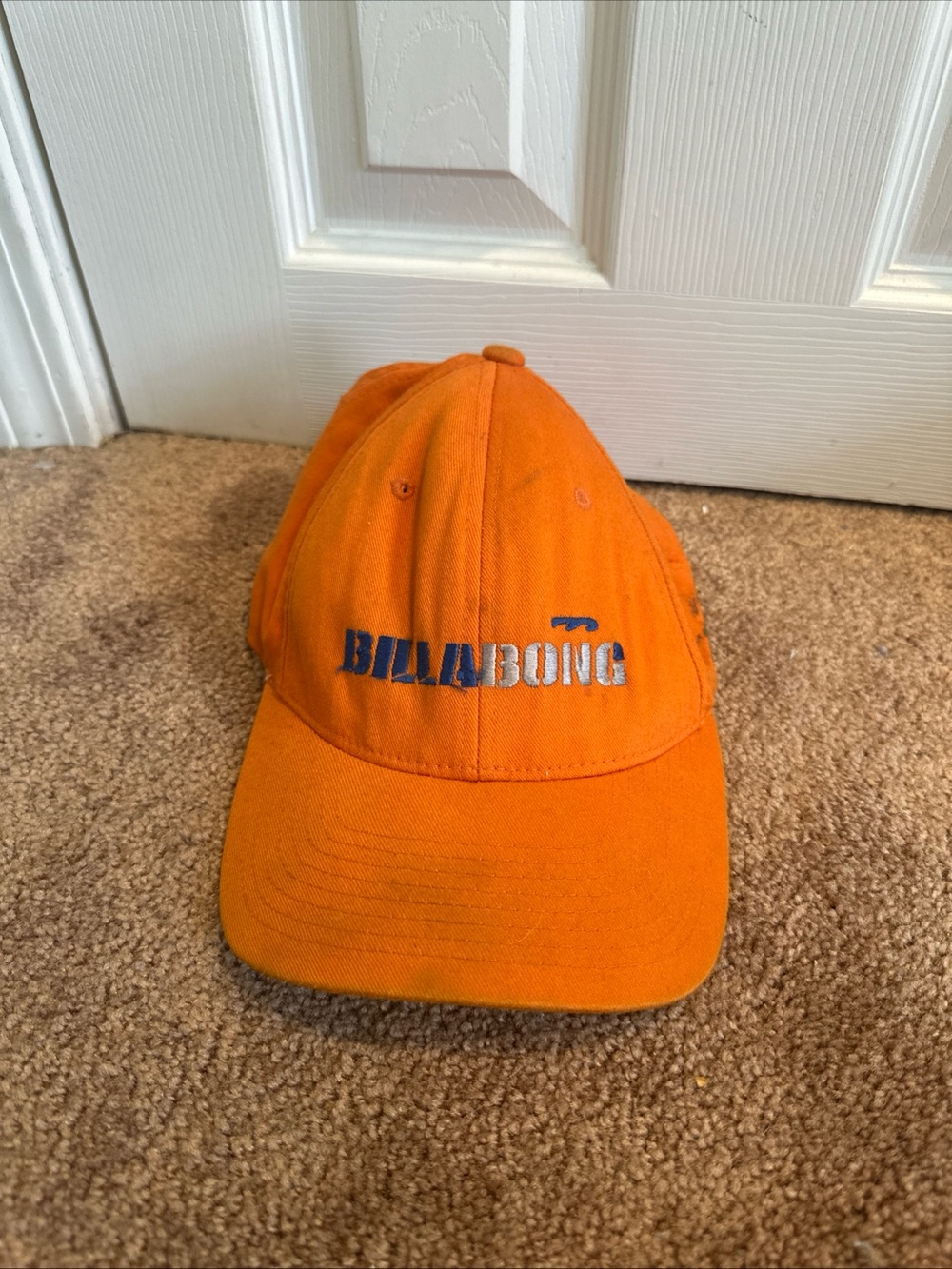 Flexfit Billabong Bright Orange Embroidered Logo Cap